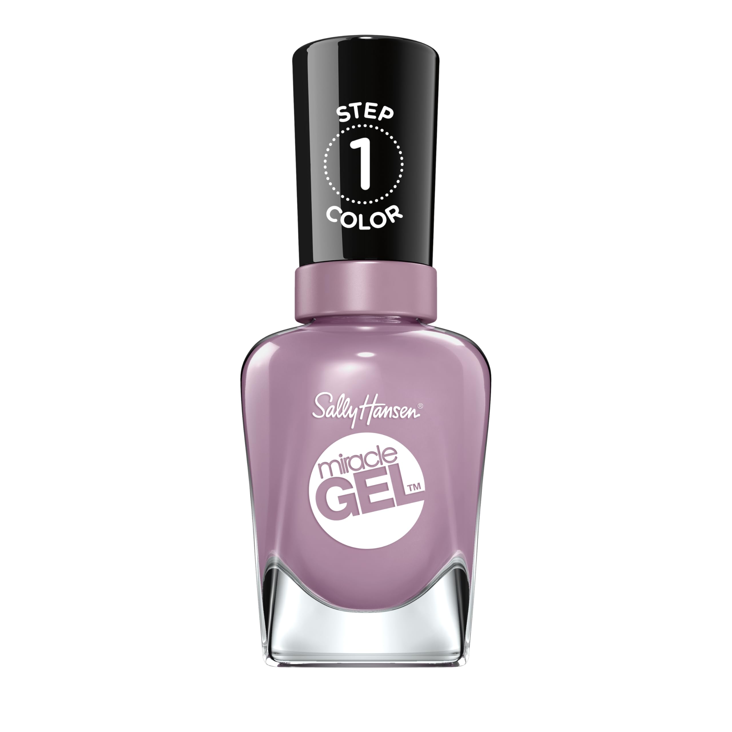 Sally Hansen Street Flair bottle front showing deep purple shade and glossy finish