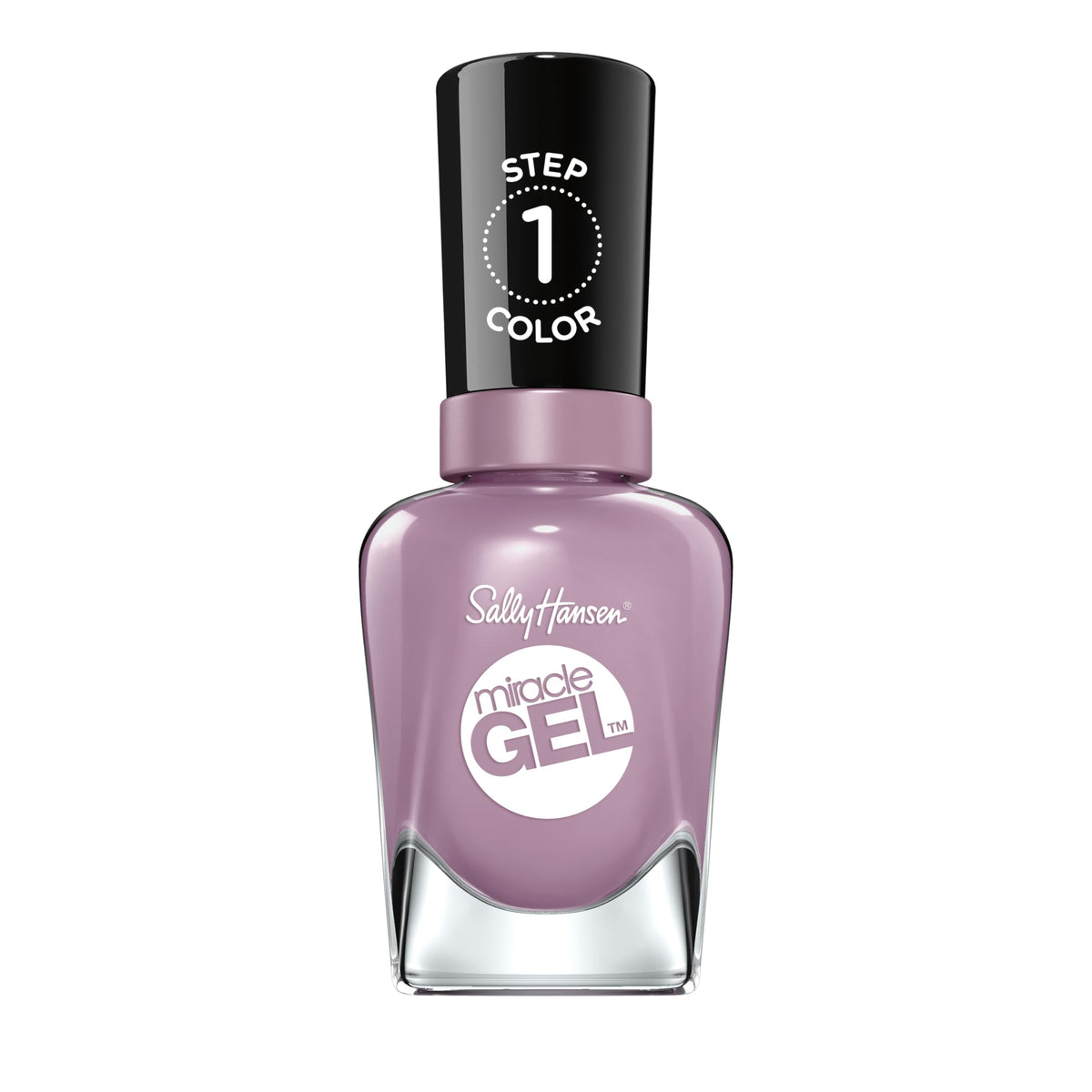 Sally Hansen Street Flair bottle front showing deep purple shade and glossy finish