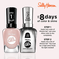 Sally Hansen cap label close-up highlighting shade name and easy-application benefit