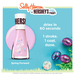Sally Hansen close-up brush stroke demonstrating smooth even application