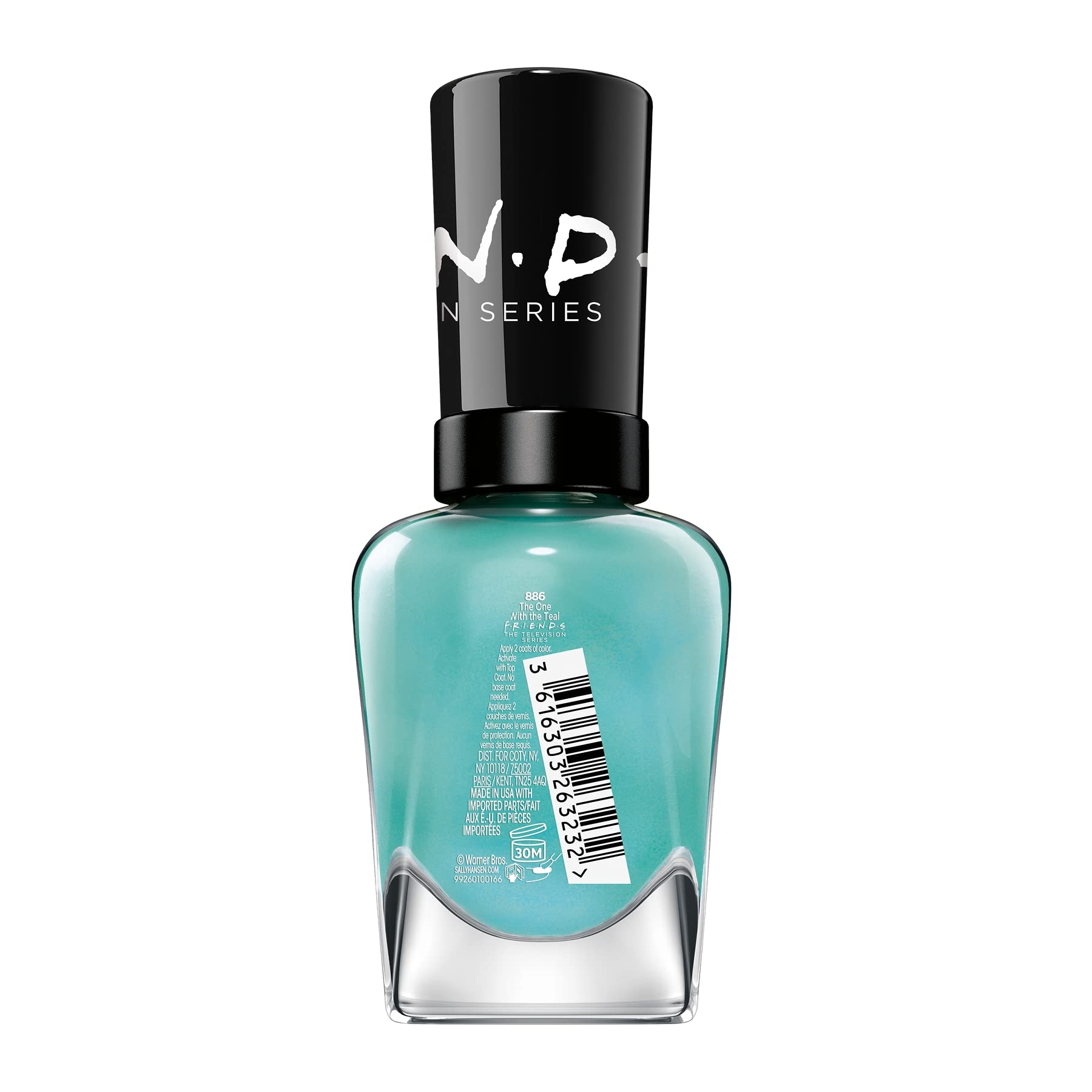 Sally Hansen flatlay with Friends-themed props showing playful style