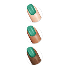 Sally Hansen bottle neck and cap detail highlighting plant-based brush bristles benefit