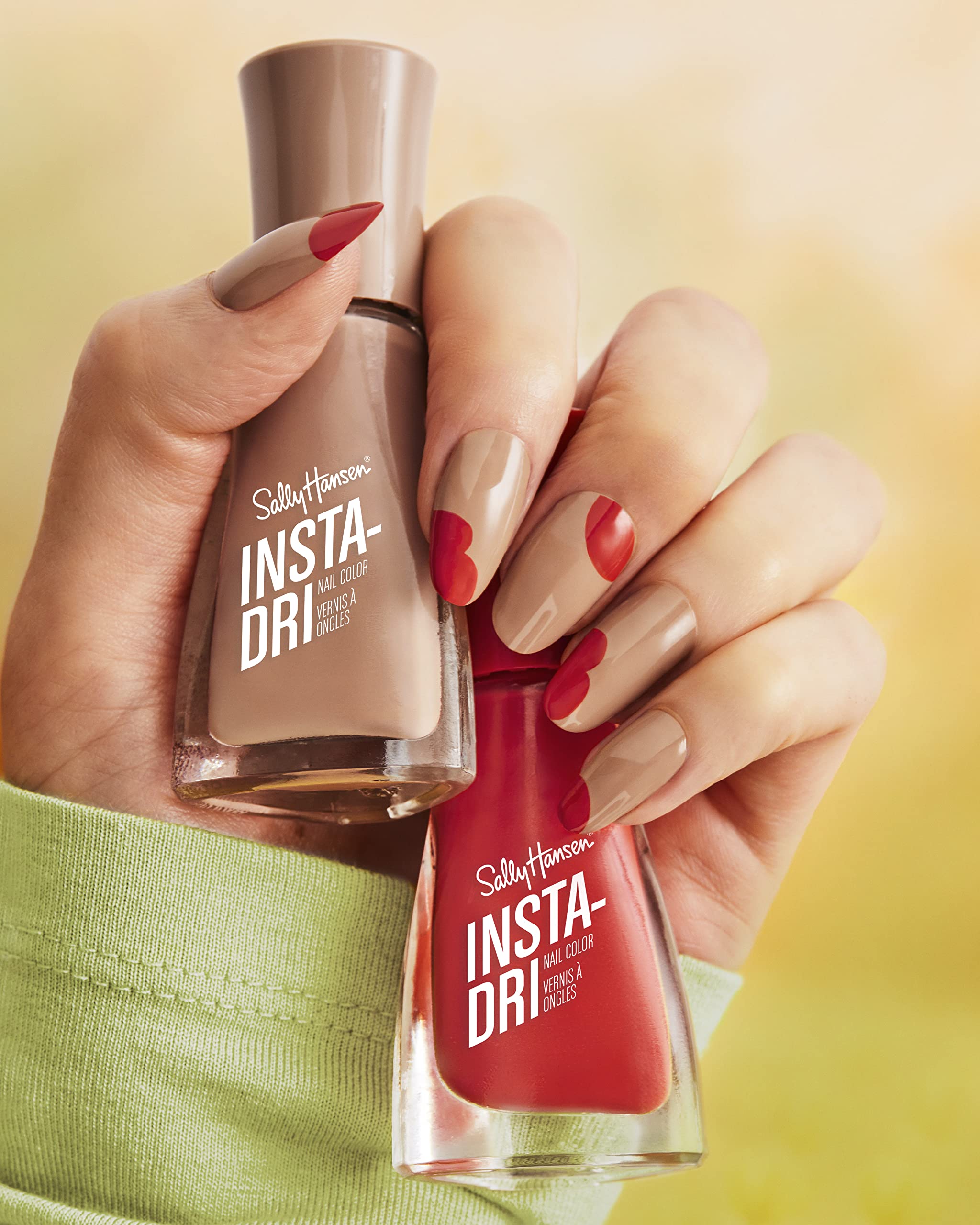 Sally Hansen Tropink polish in a backpack scene for quick back-to-school flair