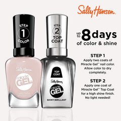 Sally Hansen brush stroke detail demonstrating smooth application and streak-free coverage