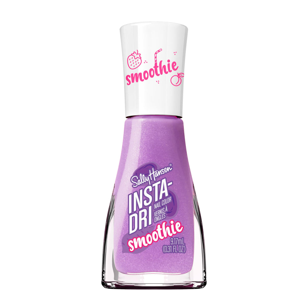 Sally Hansen Ube-licious front bottle showing label and compact size for quick application