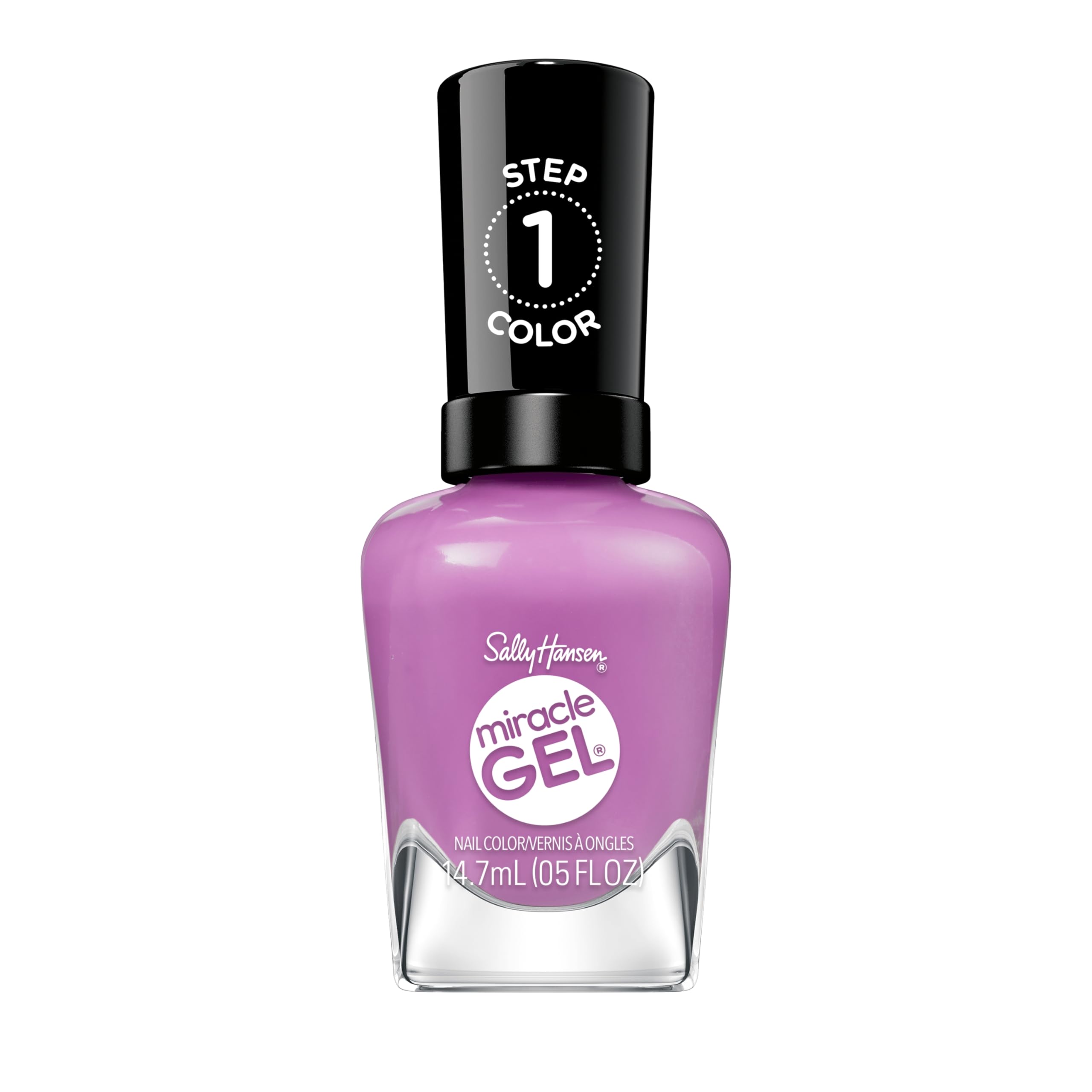 Sally Hansen front bottle view showing Unstop-purple for vibrant salon finish