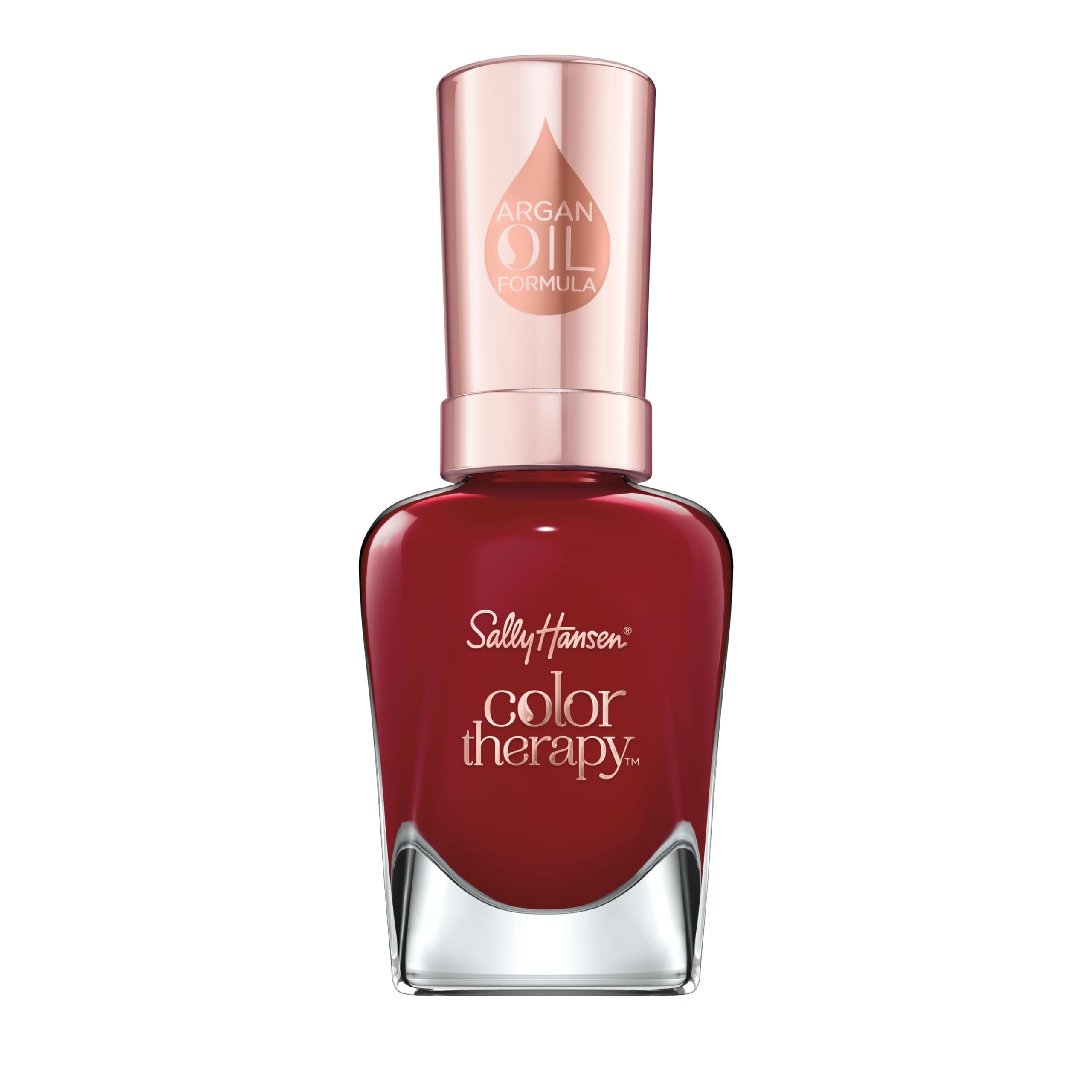 Sally Hansen bottle front view showing Unwine'd shade and glossy benefit