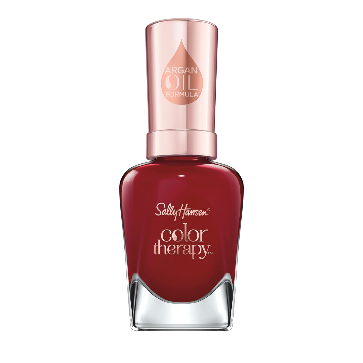 Sally Hansen bottle front view showing Unwine'd shade and glossy benefit