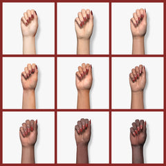 Sally Hansen swatch fan of Unwine'd showing true color payoff