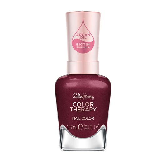 Sally Hansen front packaging showing wine not shade and benefits