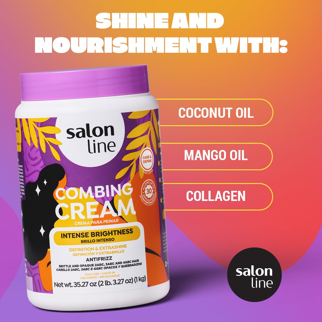 Salon Line being applied on damp hair demonstrating easy detangling benefit