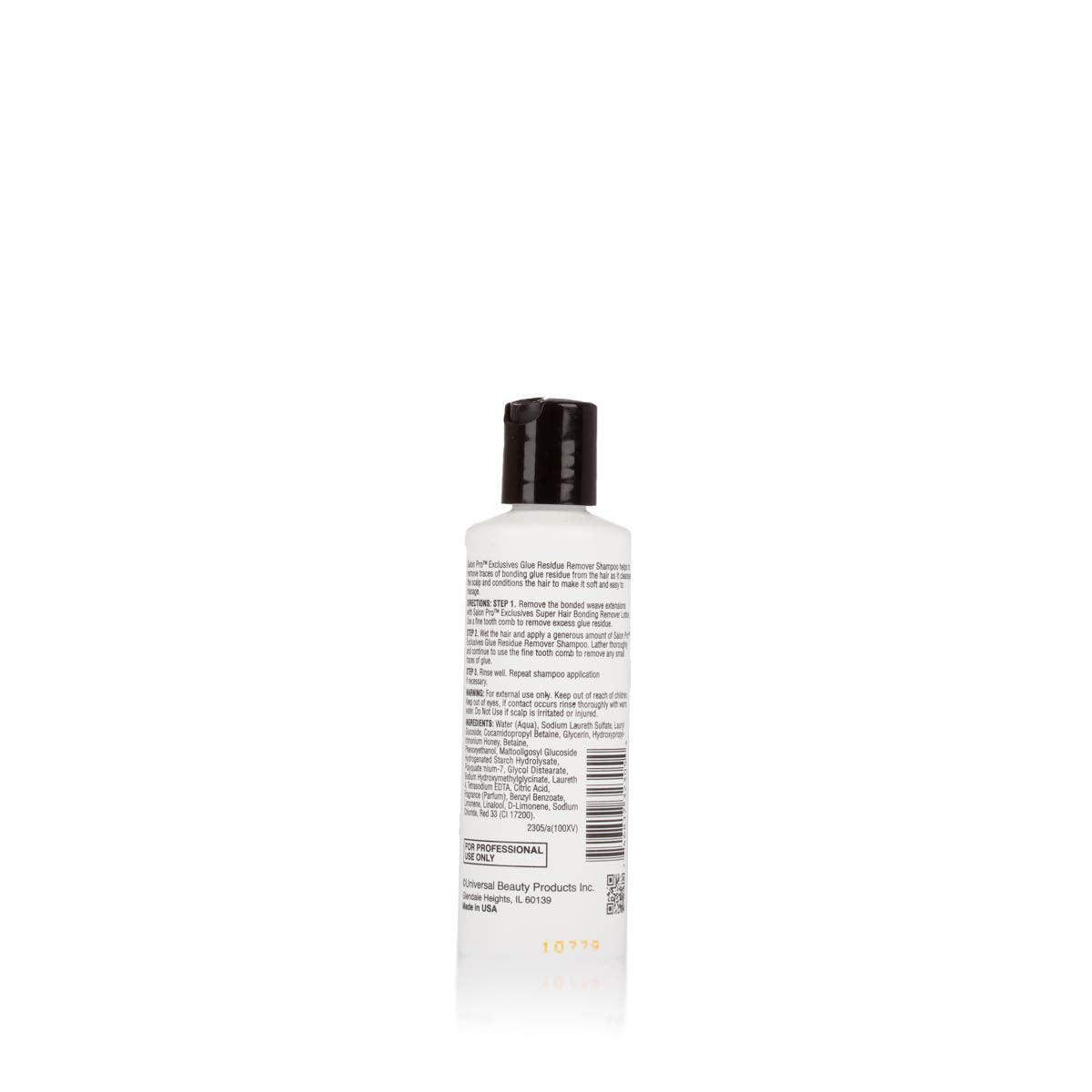 SalonPro application closeup lather on hair demonstrating glue removal and restored shine