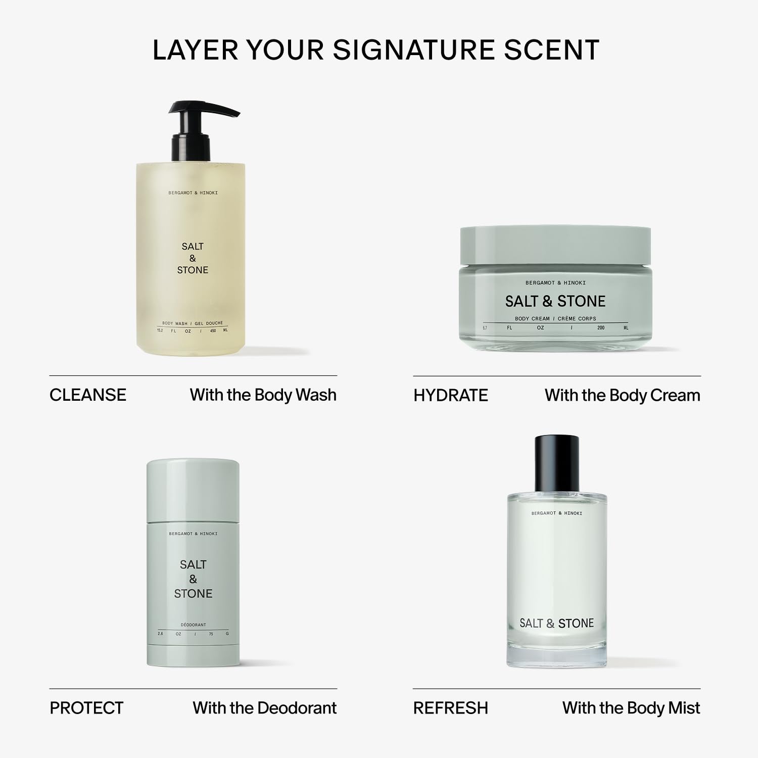Salt & Stone cream applied on arm showing smooth finish and skin-softening benefit