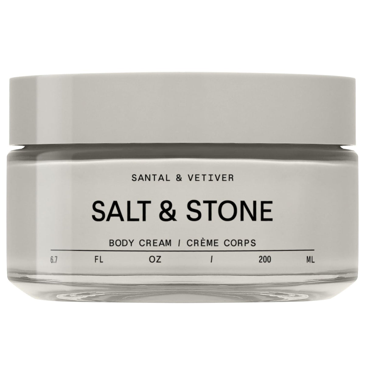 Salt & Stone bottle front view showing clean design and hydrating benefit