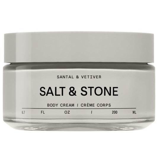 Salt & Stone bottle front view showing clean design and hydrating benefit