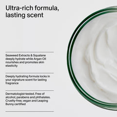 Salt & Stone label detail showing ingredient highlights and clean formulation