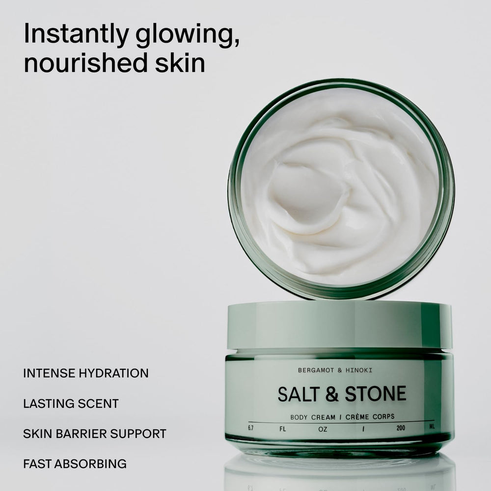 Salt & Stone close texture shot revealing creamy hydration and fast absorption