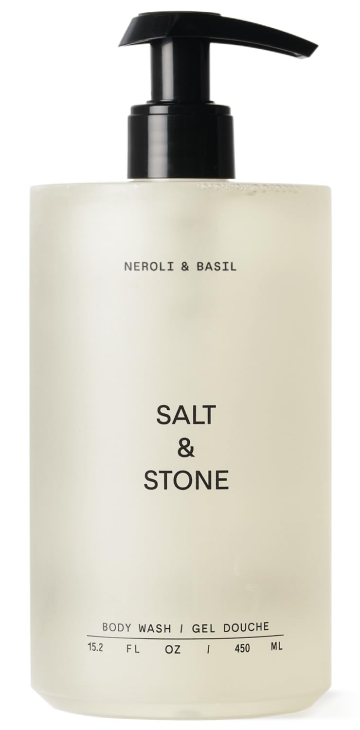 Salt & Stone front label view showing product name and scent benefits