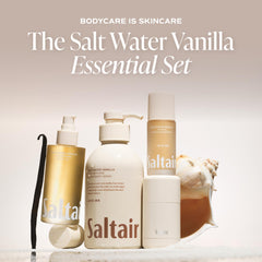 Saltair oil droplet texture on skin showing lightweight absorption benefit