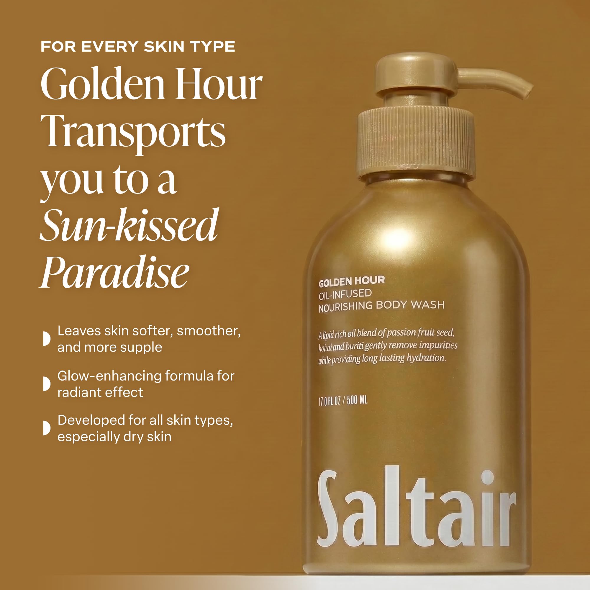 Close detail of Saltair oil blend ingredients showing nourishment benefit