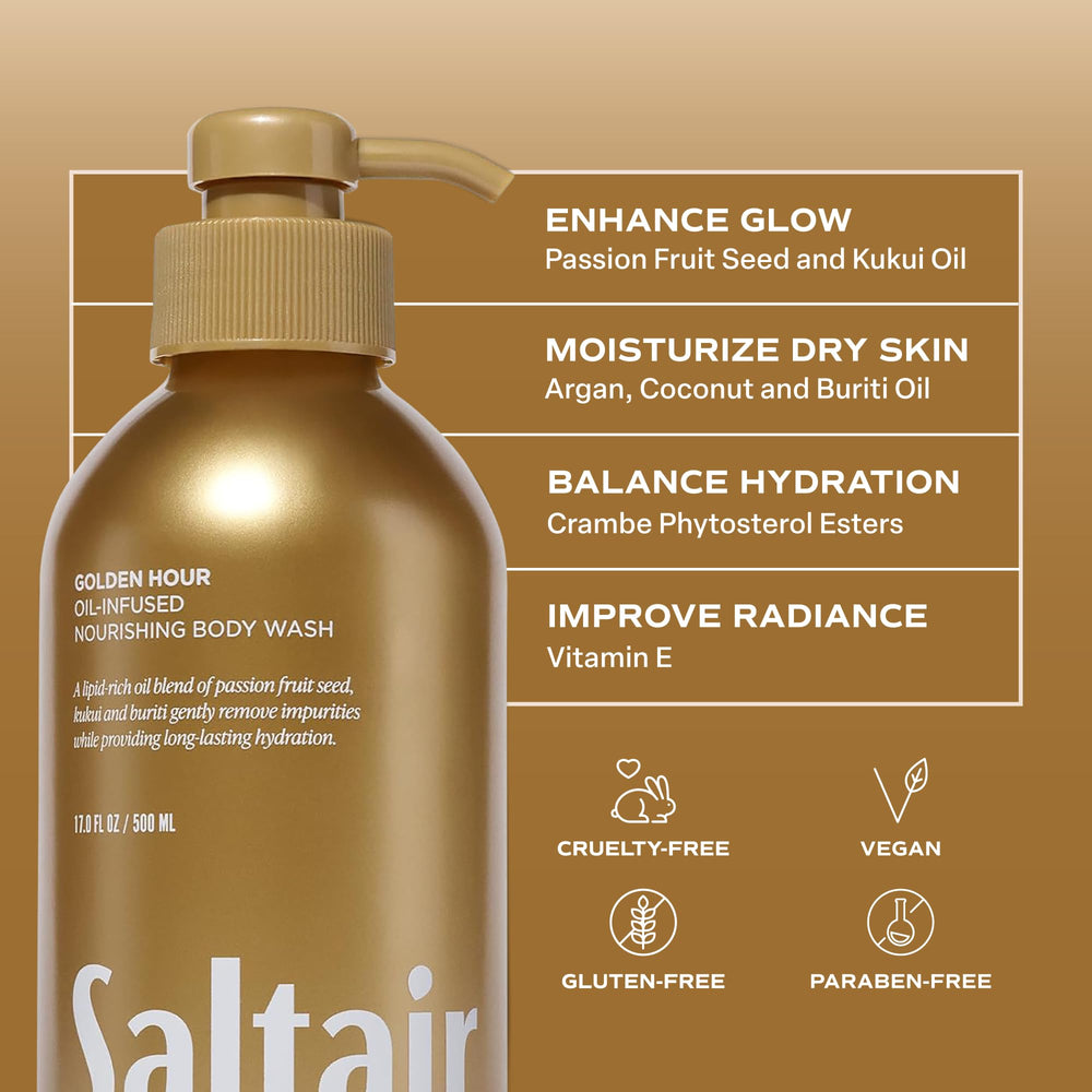 Hand holding Saltair bottle illustrating 17oz scale and lasting supply benefit