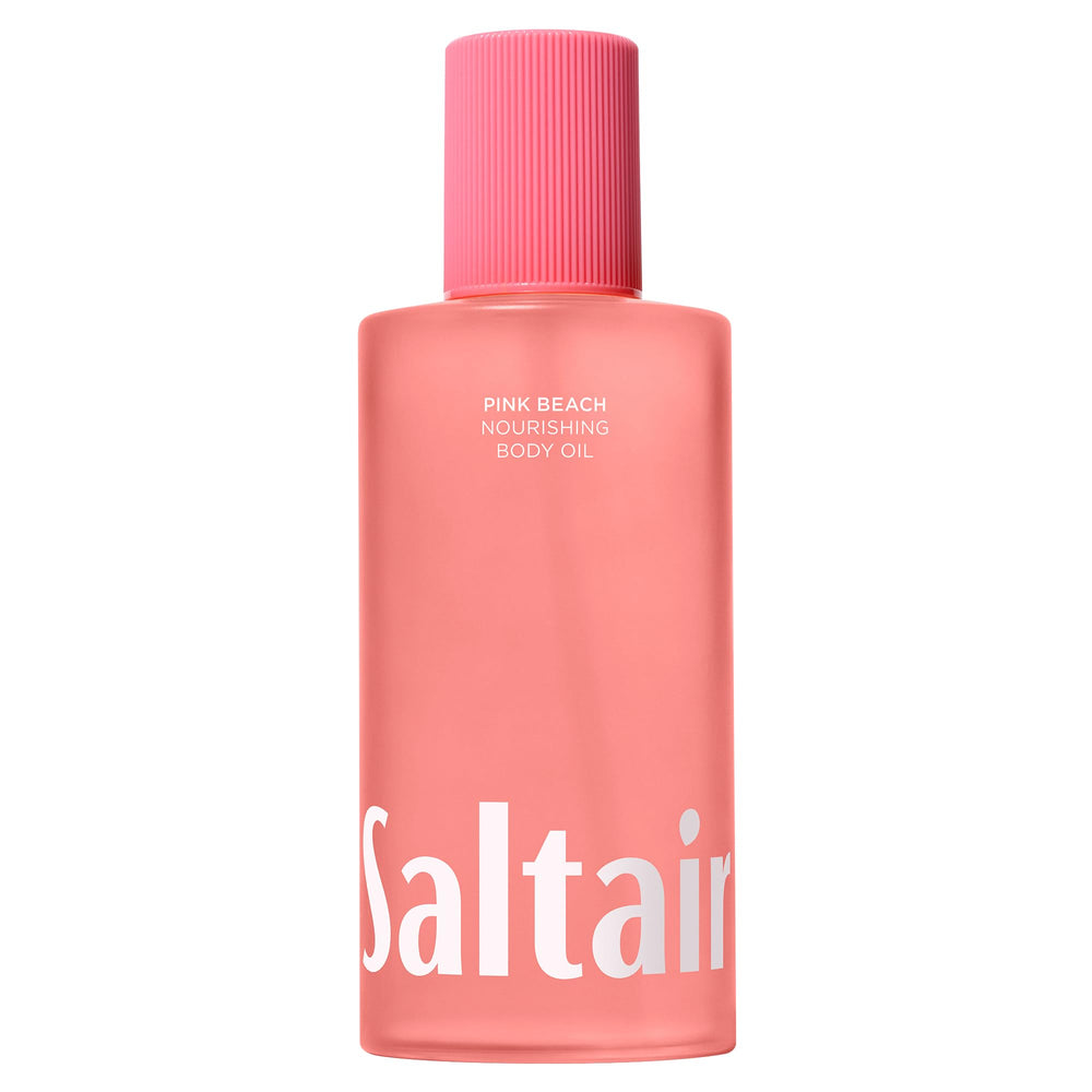 Saltair front bottle showing Pink Beach design and easy-pour benefit