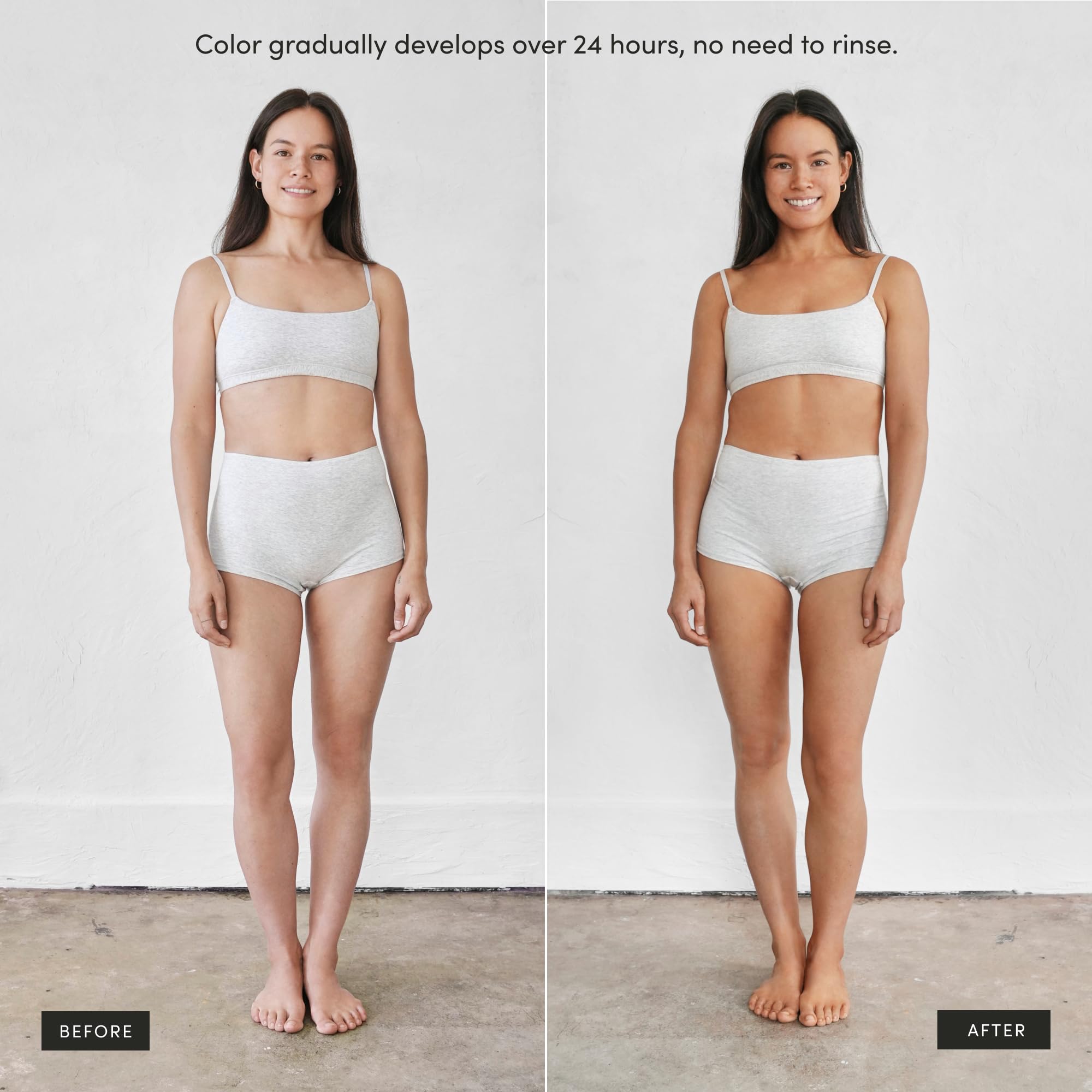 SALTYFACE back application with towel showing easy reach and even coverage benefit