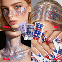 sam sugar glitter stick close-up texture for precise streaks