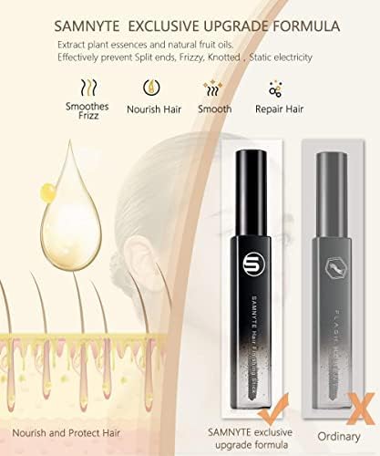 Samnyte applicator close-up revealing brush tip for precise flyaway control
