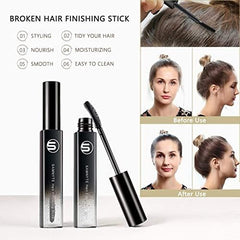 Samnyte before and after on side bangs illustrating instant tidy look