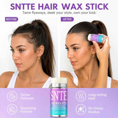Samnyte boar bristle brush front view distributing natural oils for shine