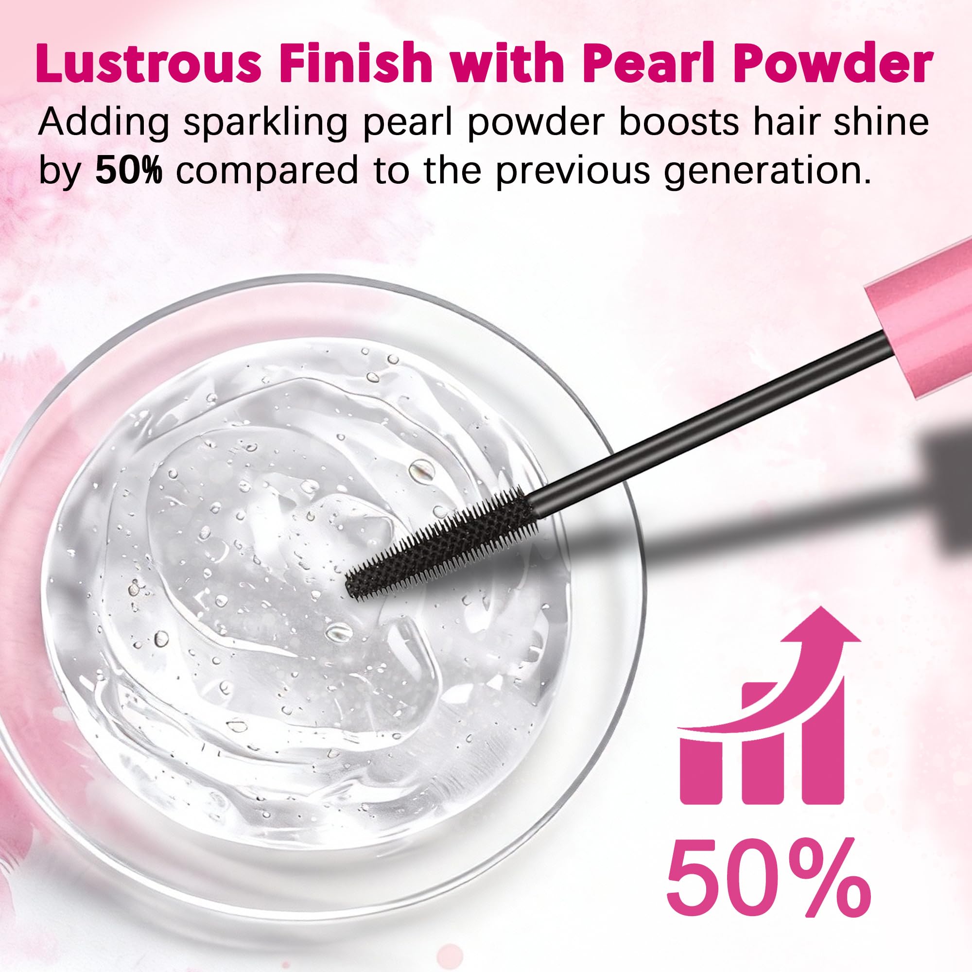 Samnyte product texture swipe demonstrating pearl-infused shine for glossy finish