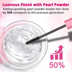 Samnyte product texture swipe demonstrating pearl-infused shine for glossy finish