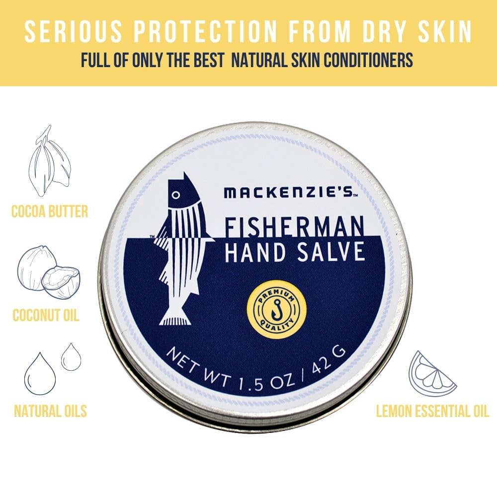 Sam's Natural open tin displaying creamy salve texture and fast-absorbing finish benefit