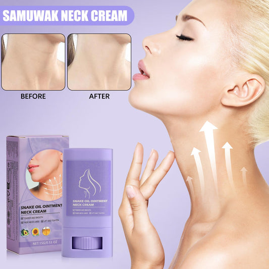 Samuwak neck stick open with visible applicator for precise use