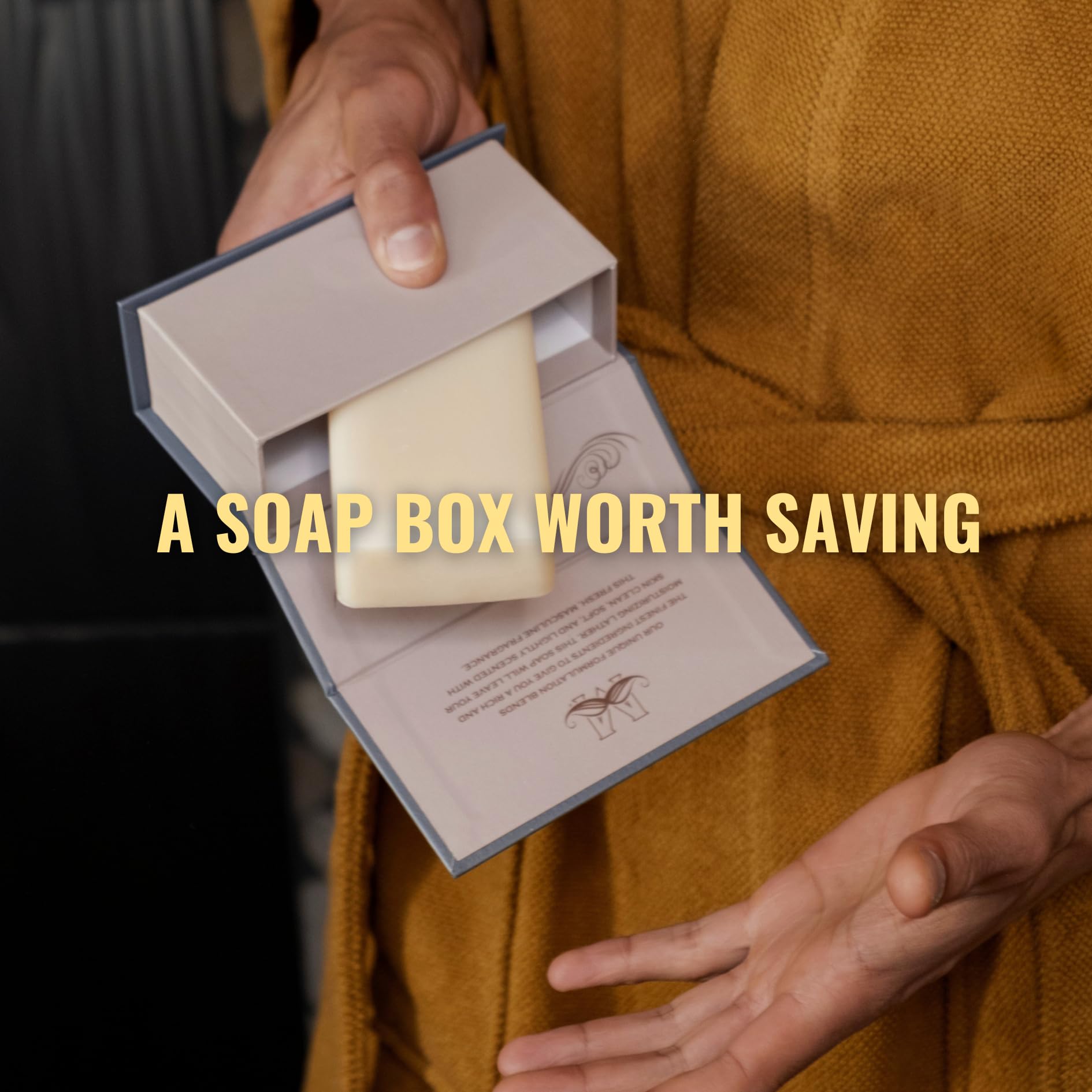 San Francisco Soap Company ingredients label closeup listing no harmful chemicals