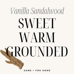 Sand + Fog ingredient label close-up showing aloe and paraben-free benefit: informed choice