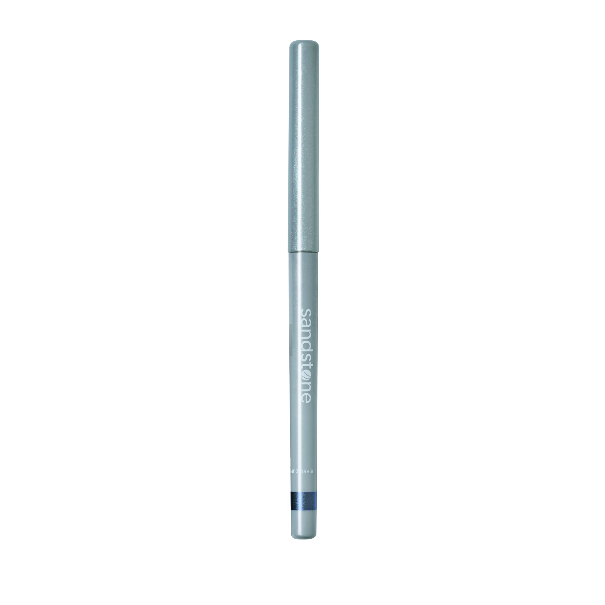 Sandstone Scandinavia pencil in a makeup bag showing travel-friendly convenience