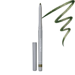 Sandstone Scandinavia eyeliner pencil front view shows sleek packaging and color payoff
