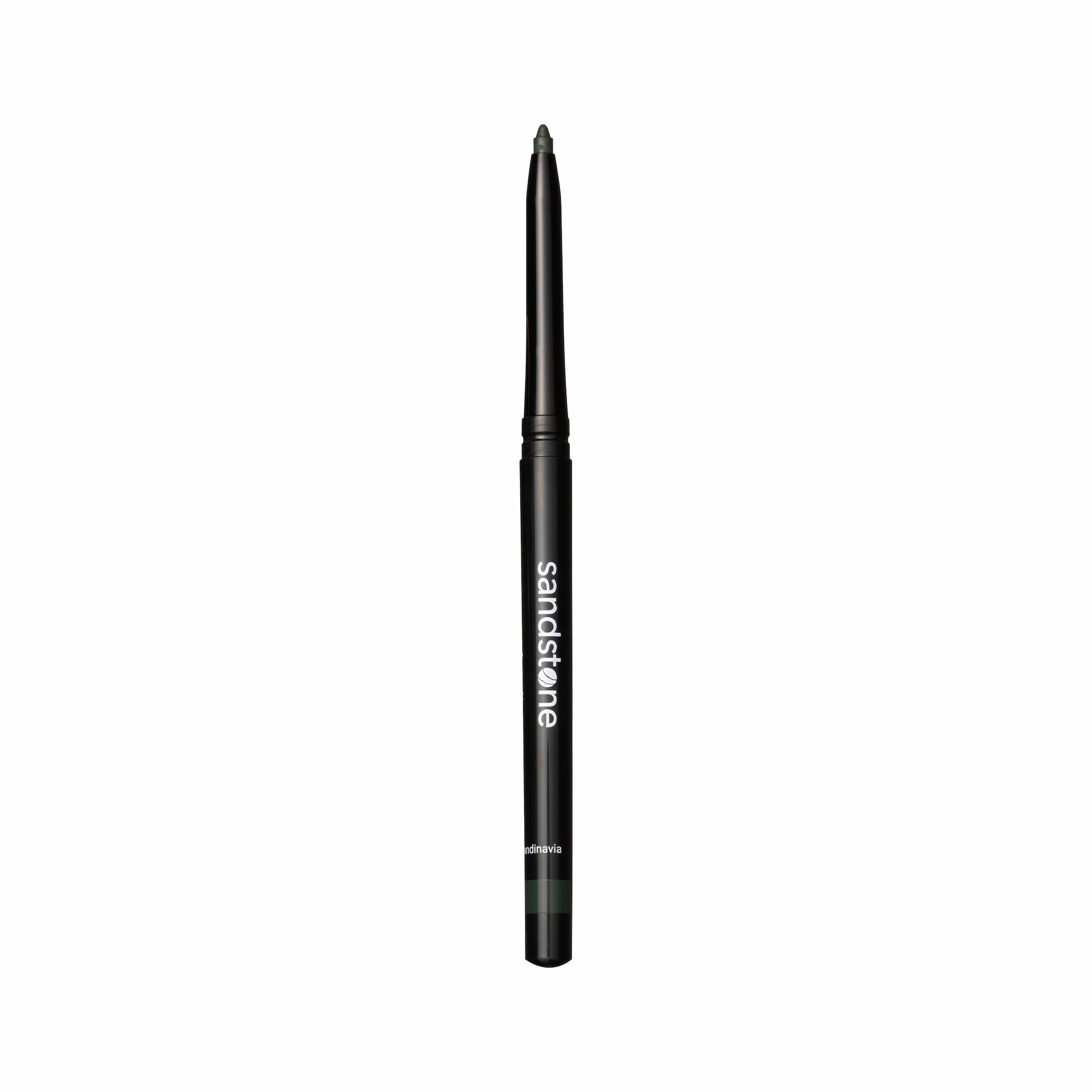 Sandstone Scandinavia pencil beside ruler showing size and travel-friendly portability advantage