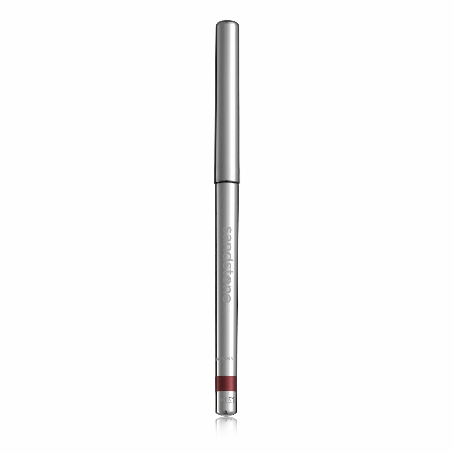 Sandstone Scandinavia pencil inside makeup bag conveying portability and everyday convenience
