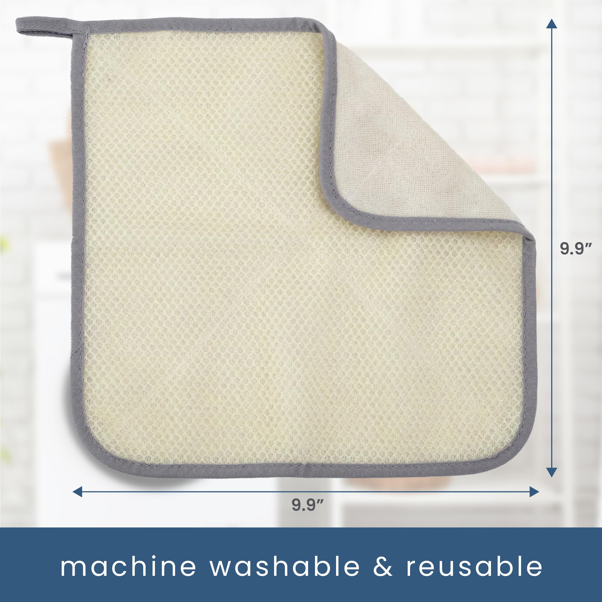 S&T INC. washcloths staged in bathroom demonstrating organized care