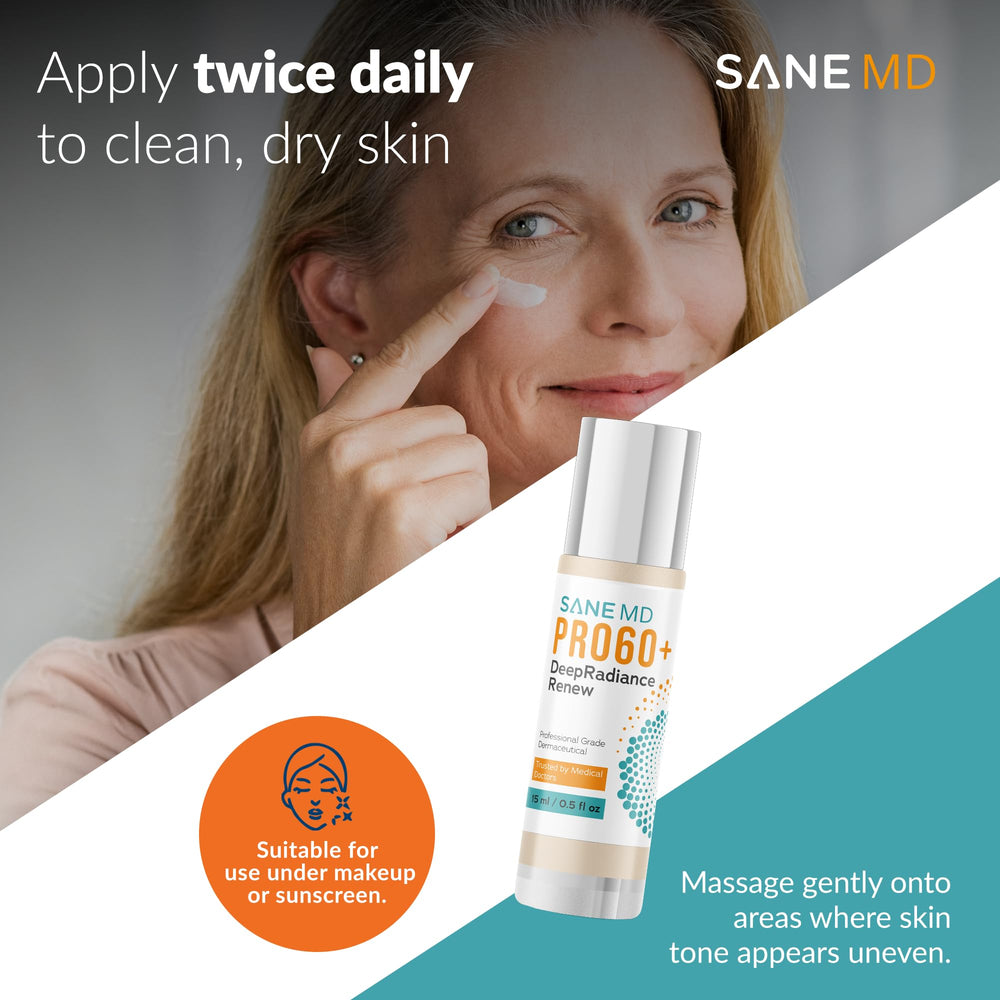 SANE cream layered under makeup demonstrating compatibility and non-pilling benefit