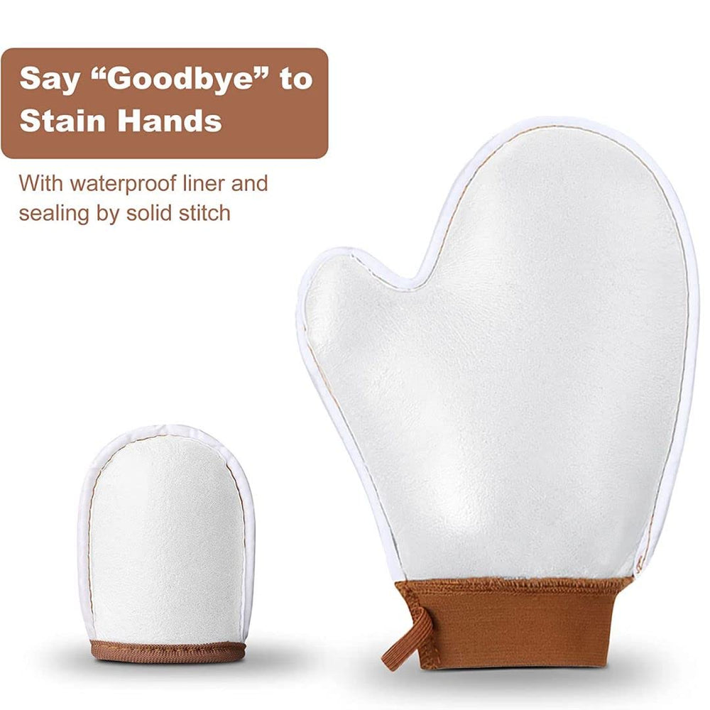 Sanfery double-sided mitt open to show waterproof liner and hand protection benefit