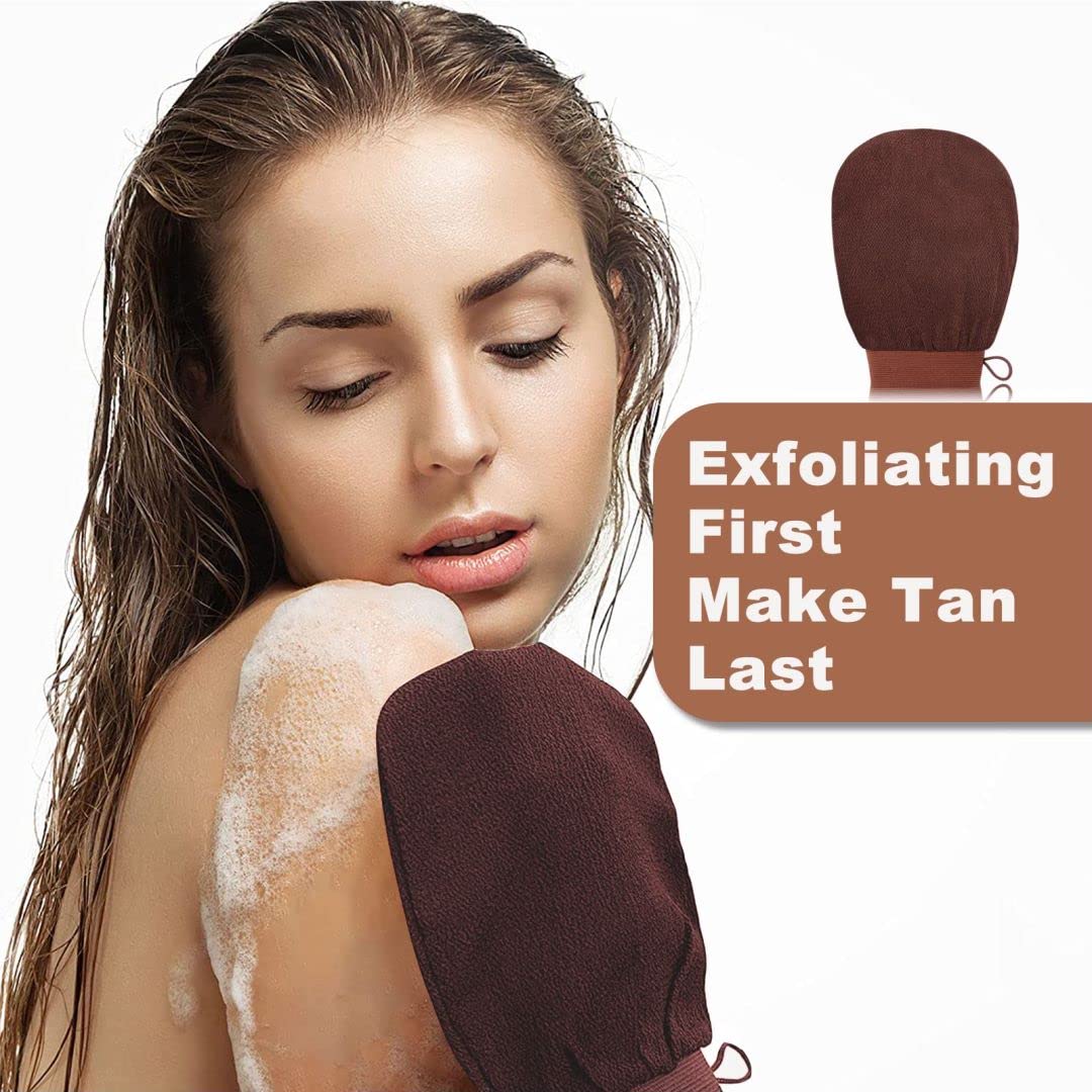 Sanfery kit in bathroom setting illustrating easy at-home tanning routine