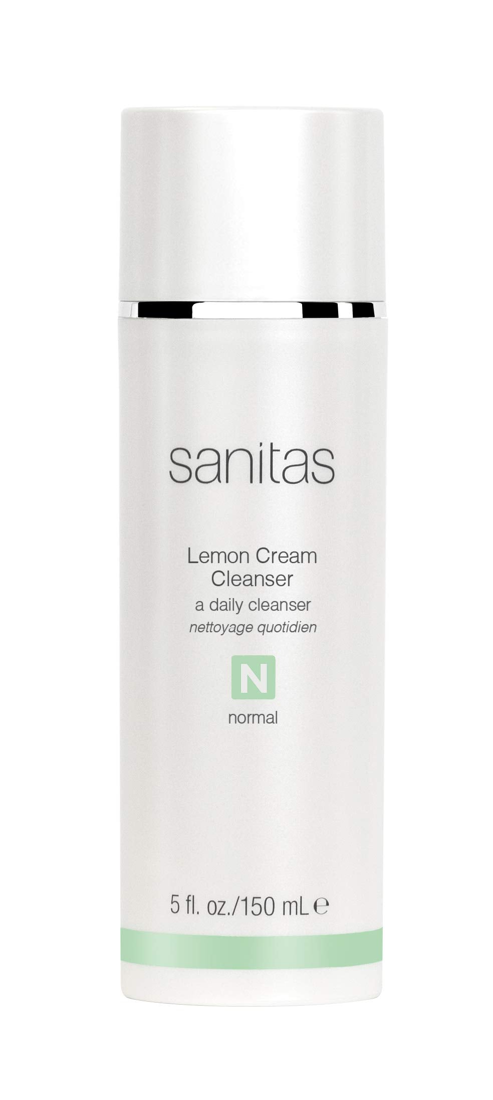 Sanitas front bottle view showing clean packaging and product name for clarity