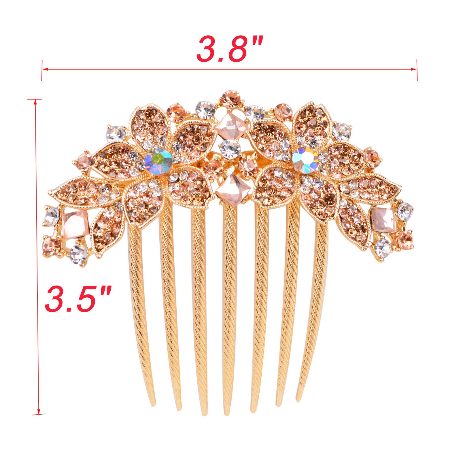 Sankuwen comb worn in hair demonstrating secure hold and style