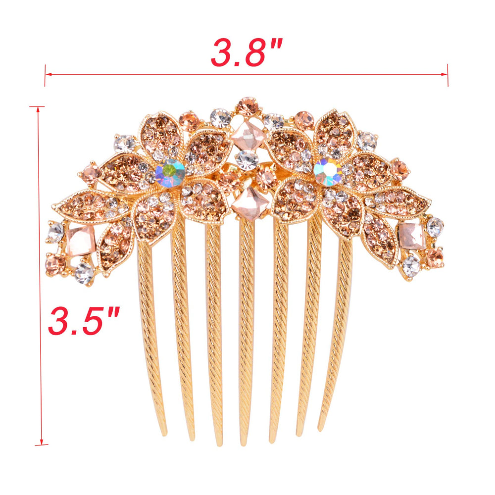Sankuwen comb worn in hair demonstrating secure hold and style