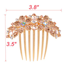 Sankuwen comb worn in hair demonstrating secure hold and style