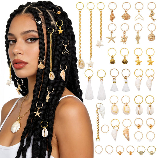 SANNIX front packaging showing 48-piece seashell charms, easy gifting